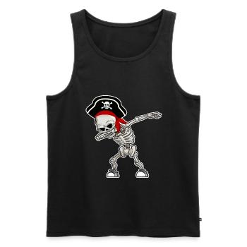 Pirate Pirate Carnival Costume Gift - Men's Premium Organic Tank Top - black - Front - AI Model Male 178 light (178cm)