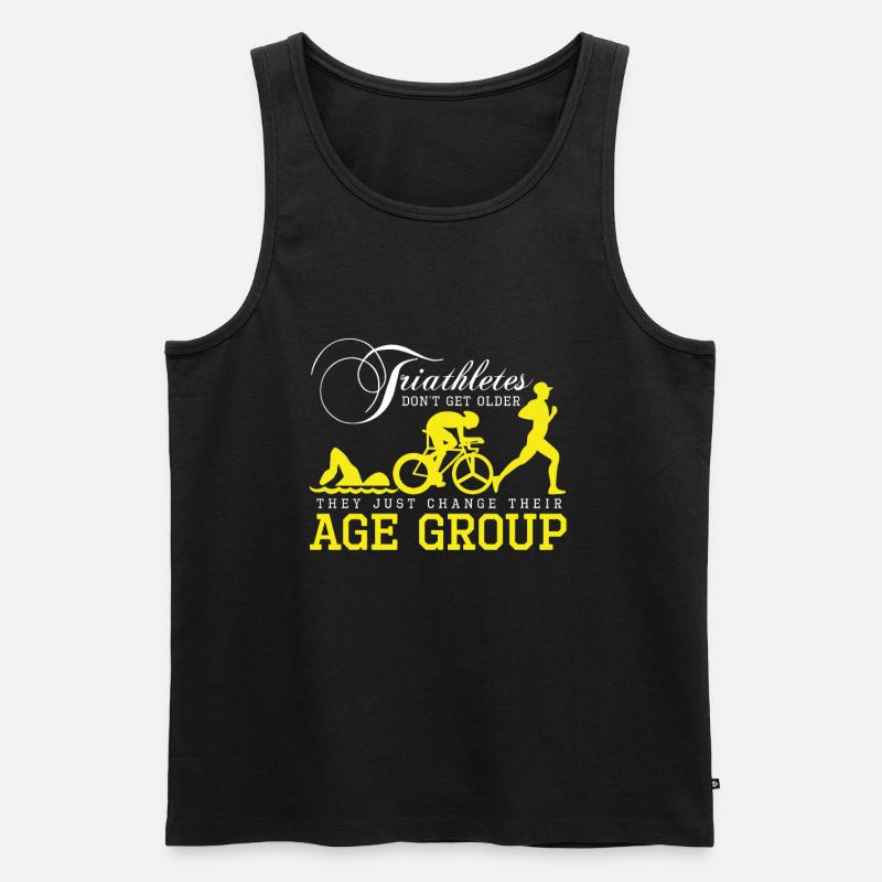 Triathlon - Männer Premium Bio Tank Top - Schwarz