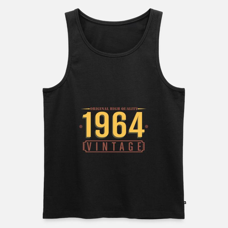 1964 - Männer Premium Bio Tank Top - Schwarz