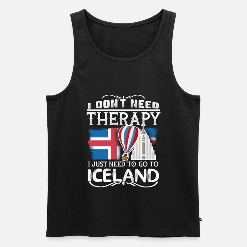 Island - Männer Premium Bio Tank Top - Schwarz