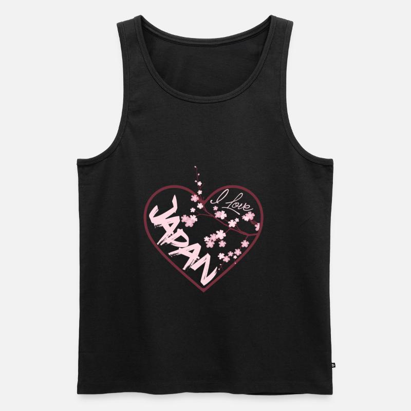 Japan - Men's Premium Organic Tank Top - black