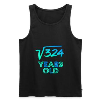 18th birthday - Men's Premium Organic Tank Top - black - Front - Michal (187cm)