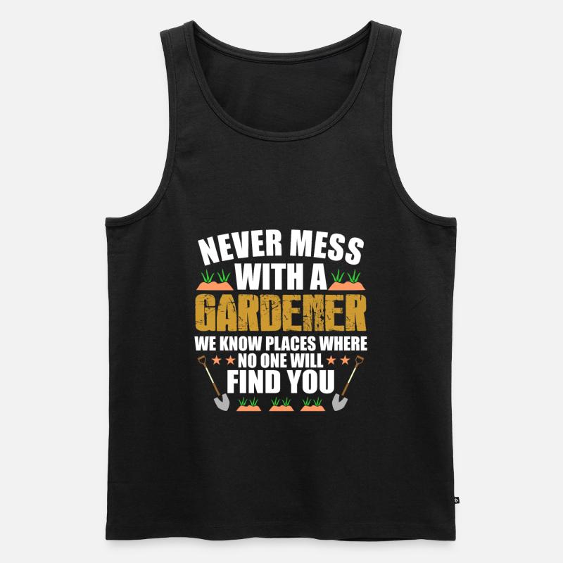 Gärtner - Männer Premium Bio Tank Top - Schwarz