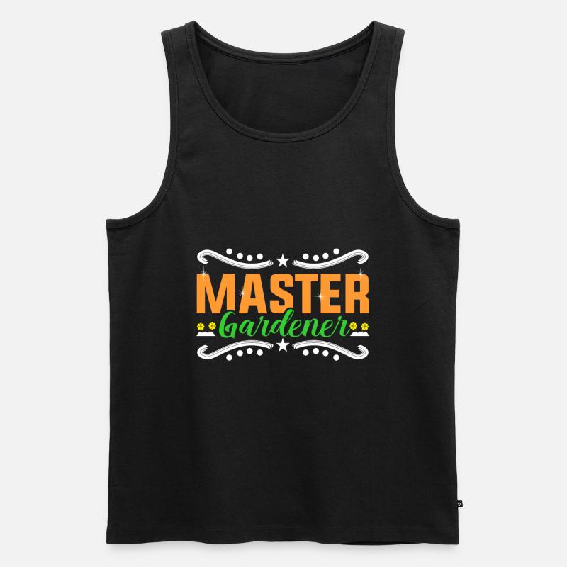 Gärtner - Männer Premium Bio Tank Top - Schwarz
