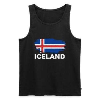 Island - Männer Premium Bio Tank Top - Schwarz - Vorne - Michal (187cm)