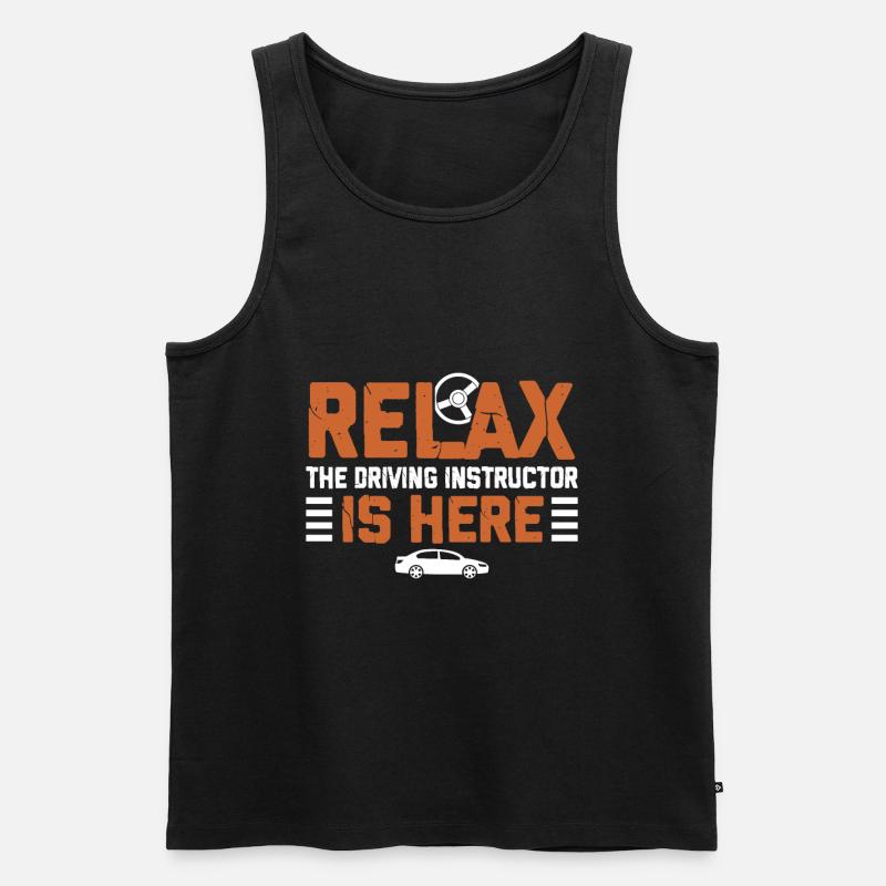 Fahrlehrer - Männer Premium Bio Tank Top - Schwarz
