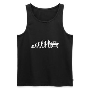 automobile - Men's Premium Organic Tank Top - black - Front - Michal (187cm)