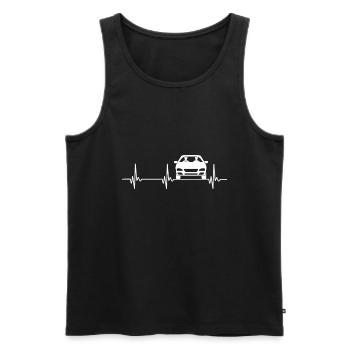 automobile - Men's Premium Organic Tank Top - black - Front - Michal (187cm)