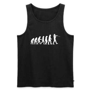 Posaune - Männer Premium Bio Tank Top - Schwarz - Vorne - Michal (187cm)