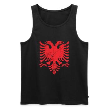 Albanien - Männer Premium Bio Tank Top - Schwarz - Vorne - Michal (187cm)