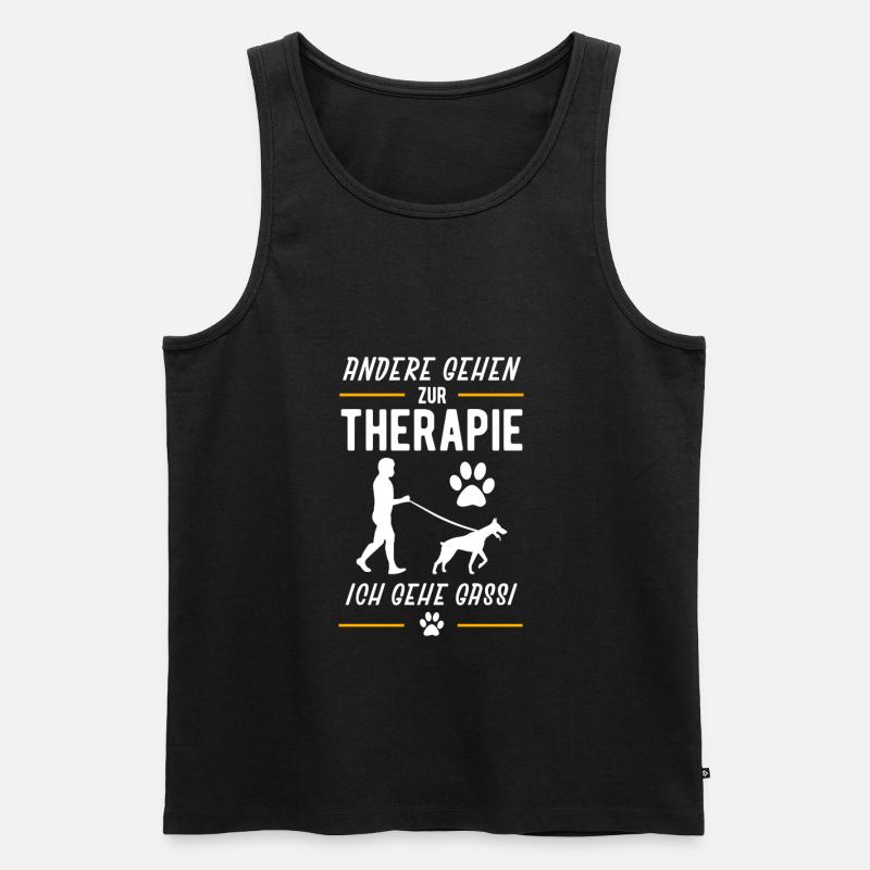 Hund - Männer Premium Bio Tank Top - Schwarz