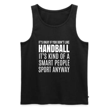 Handball Handball Jouer Cadeau Idée Cadeau - Débardeur bio Premium Homme - noir - Devant - Michal (187cm)