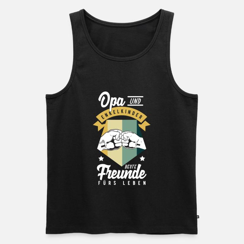 Opa - Männer Premium Bio Tank Top - Schwarz