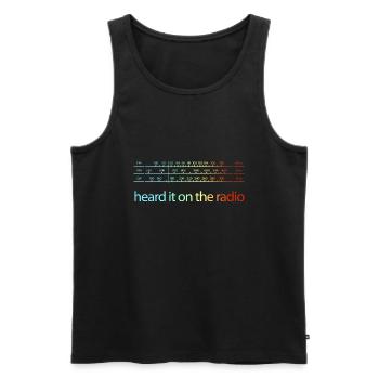 Radio Hi-Fi Vintage Stereo Audio Retro Hifi - Männer Premium Bio Tank Top - Schwarz - Vorne - AI Model Male 178 light (178cm)
