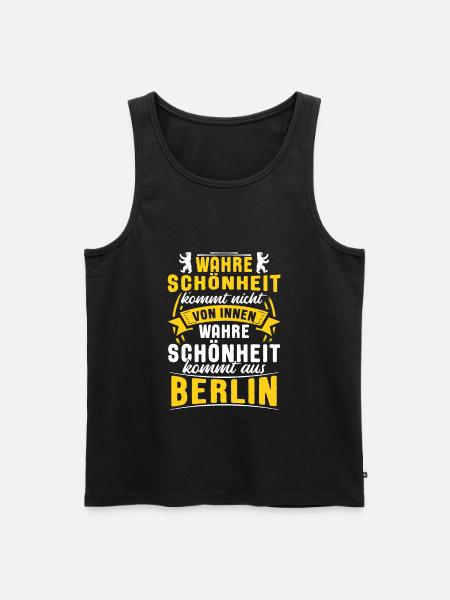 Berlin - Männer Premium Bio Tank Top - Schwarz