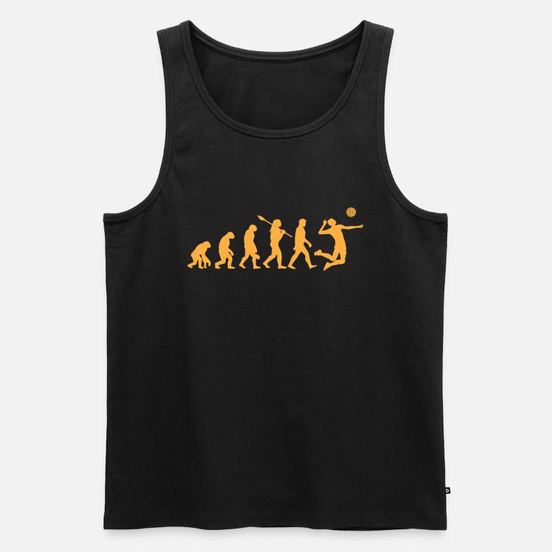 Volleyball - Männer Premium Bio Tank Top - Schwarz