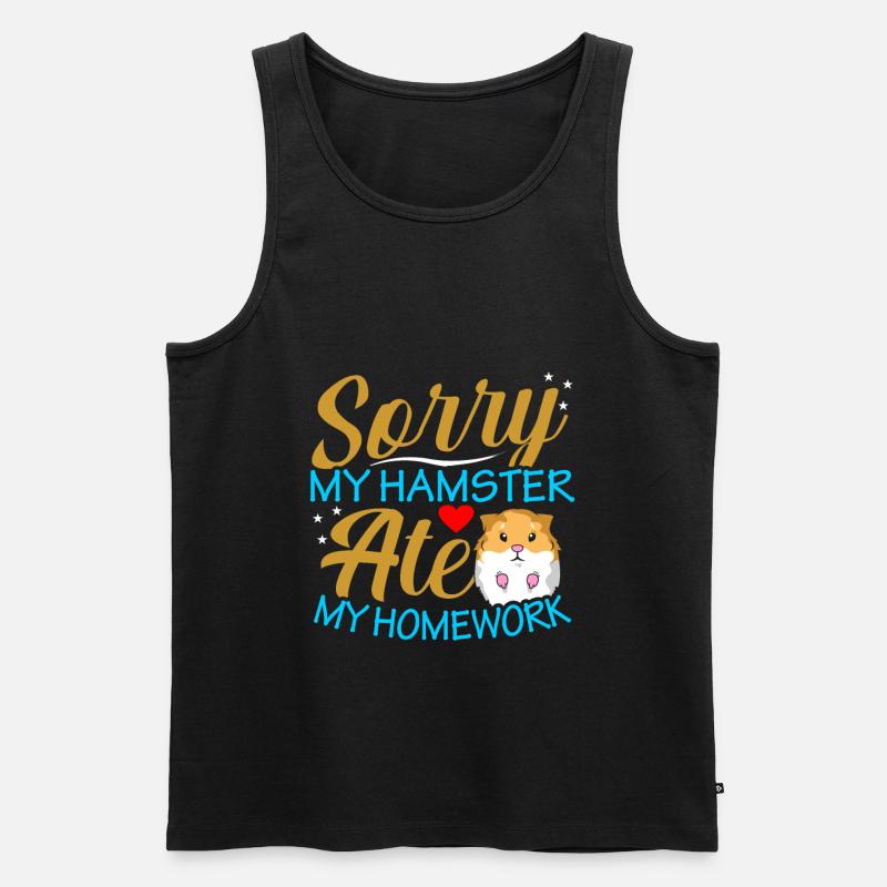 Hamster - Männer Premium Bio Tank Top - Schwarz