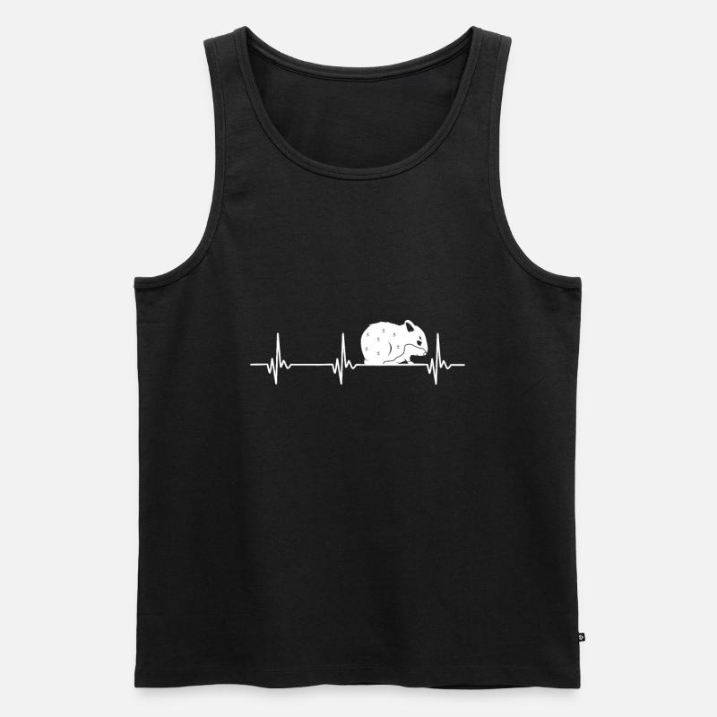 Hamster - Männer Premium Bio Tank Top - Schwarz