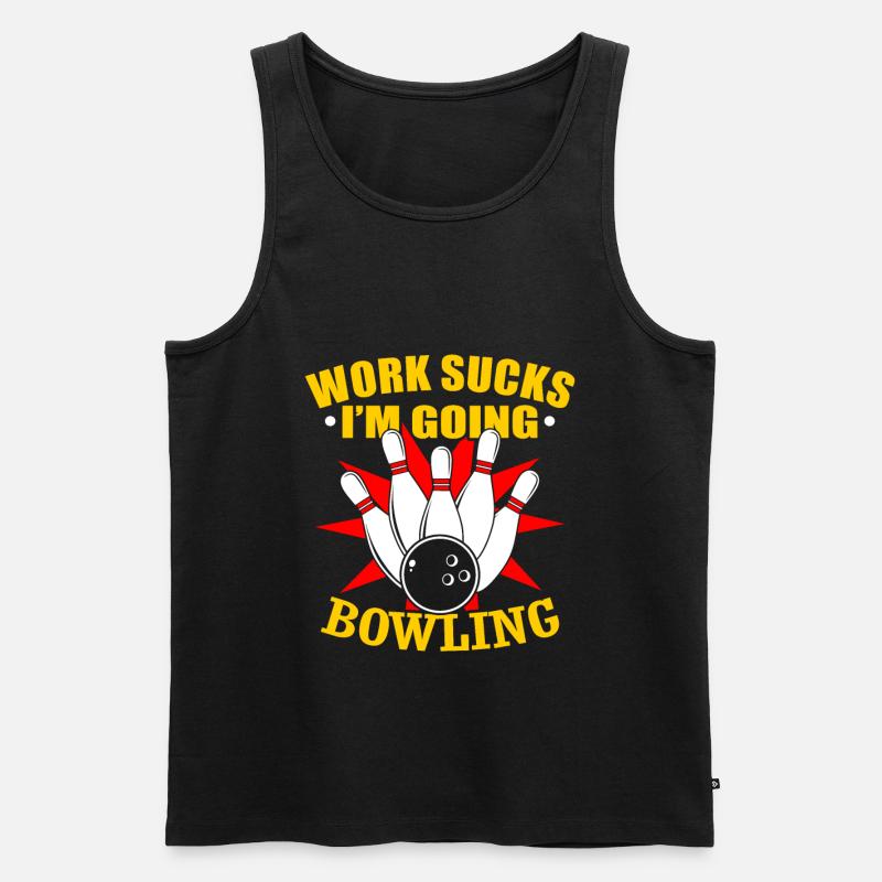 Bowling bowling gift - Men's Premium Organic Tank Top - black