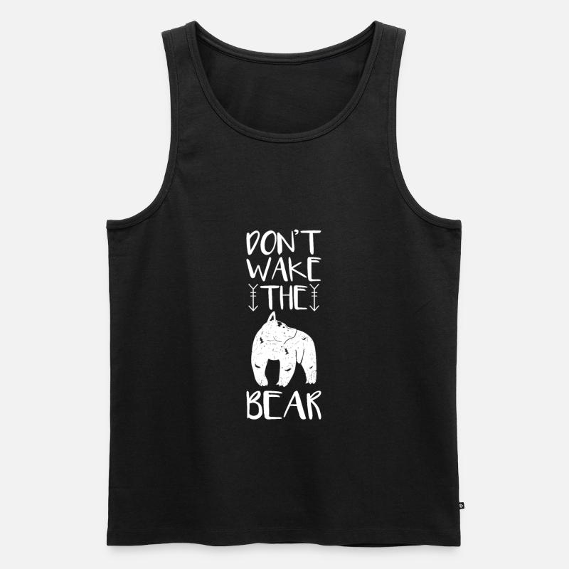 Bär - Männer Premium Bio Tank Top - Schwarz