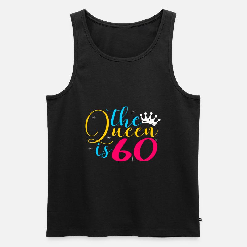 60. Geburtstag - Männer Premium Bio Tank Top - Schwarz
