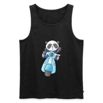 Motorcycle - Men's Premium Organic Tank Top - black - Front - Michal (187cm)