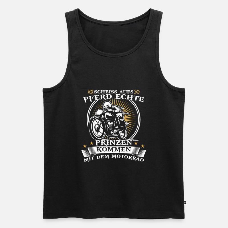 Motorrad - Männer Premium Bio Tank Top - Schwarz