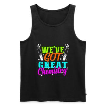 Chemie - Männer Premium Bio Tank Top - Schwarz - Vorne - Michal (187cm)