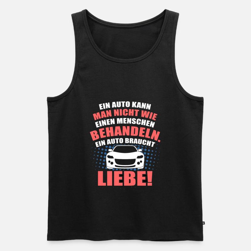 Auto - Männer Premium Bio Tank Top - Schwarz