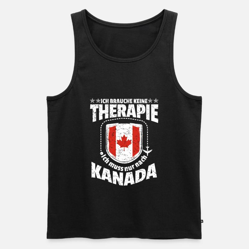 Kanada - Männer Premium Bio Tank Top - Schwarz