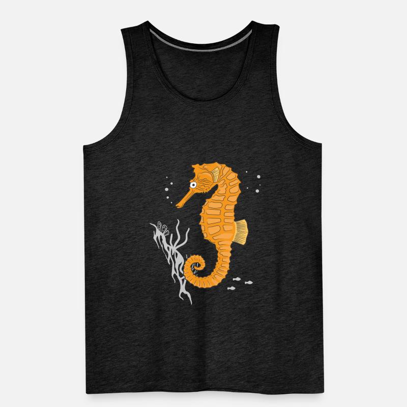 Seepferdchen Seepferd Geschenk Männer Premium Bio Tank Top