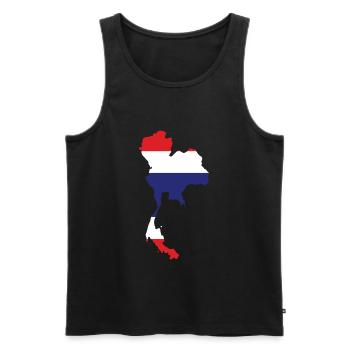 Thaïlande - Débardeur bio Premium Homme - noir - Devant - Michal (187cm)