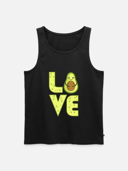 Avocado - Men's Premium Organic Tank Top - black