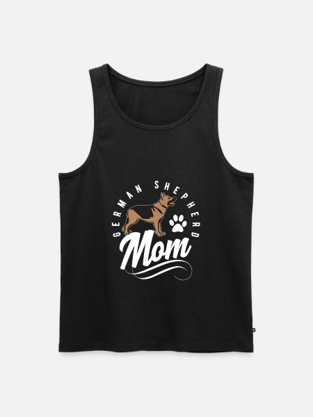German shepherd dog - Men's Premium Organic Tank Top - black