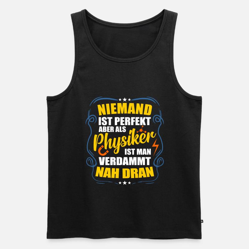 Physik - Männer Premium Bio Tank Top - Schwarz