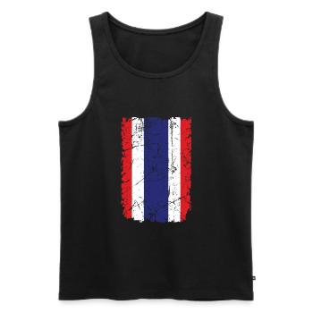 Thailand - Männer Premium Bio Tank Top - Schwarz - Vorne - Michal (187cm)