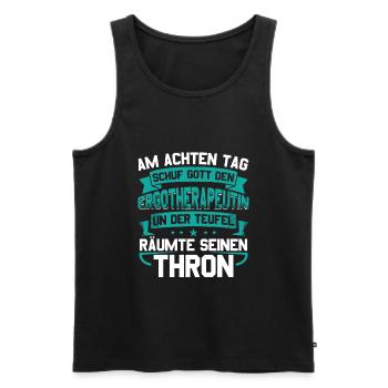 Ergotherapeutin Ergotherapie Geschenk - Männer Premium Bio Tank Top - Schwarz - Vorne - Michal (187cm)