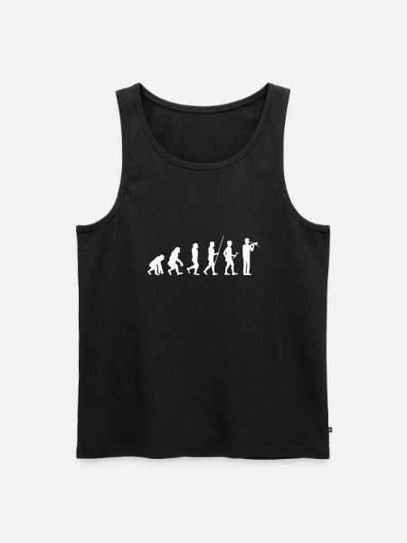 trombone - Men's Premium Organic Tank Top - black