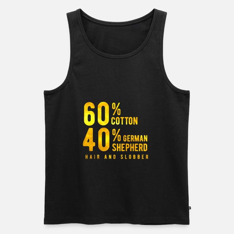 Deutscher Schäferhund - Männer Premium Bio Tank Top - Schwarz