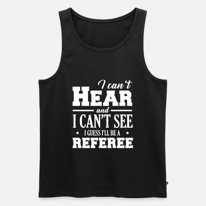Schiedsrichter - Männer Premium Bio Tank Top - Schwarz