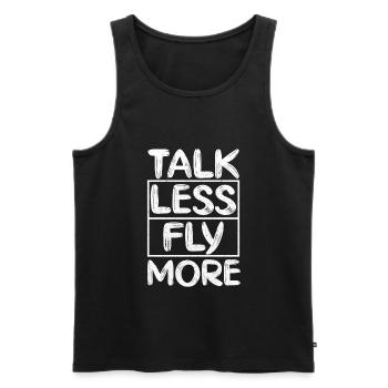 Avion - Débardeur bio Premium Homme - noir - Devant - Michal (187cm)