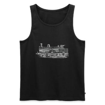 Zug Züge Modeleisenbahn Eisenbahn Geschenk - Männer Premium Bio Tank Top - Schwarz - Vorne - AI Model Male 178 light (178cm)