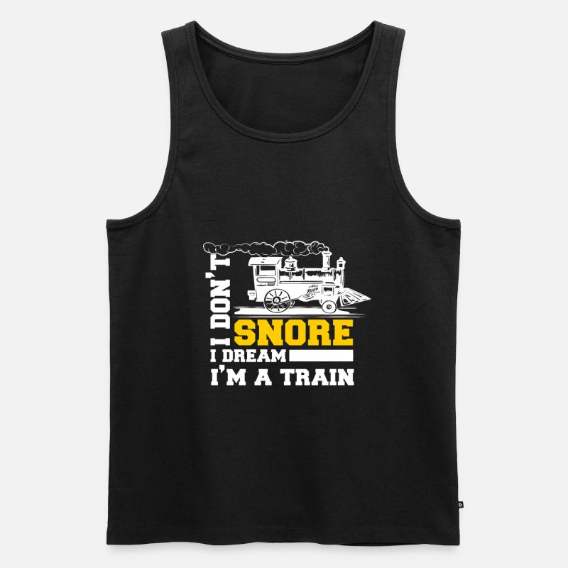Train trains train modèle - Débardeur bio Premium Homme - noir