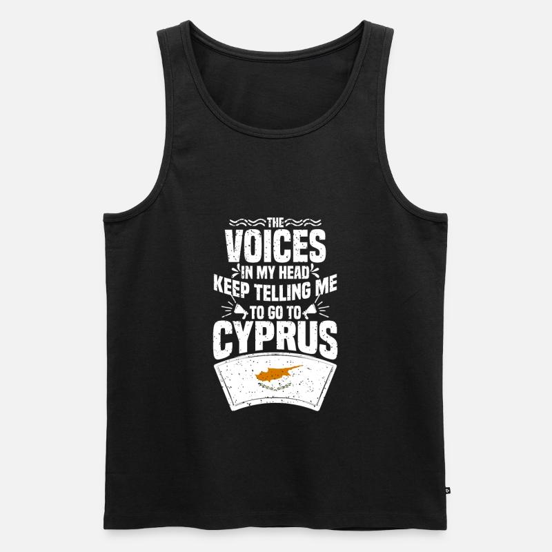 Zypern - Männer Premium Bio Tank Top - Schwarz