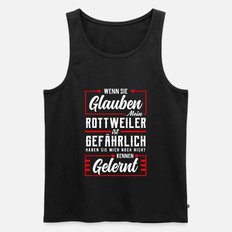 Rottweiler - Männer Premium Bio Tank Top - Schwarz