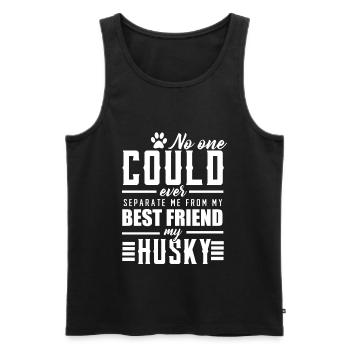 Husky - Débardeur bio Premium Homme - noir - Devant - Michal (187cm)
