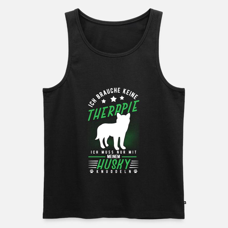 Husky - Männer Premium Bio Tank Top - Schwarz