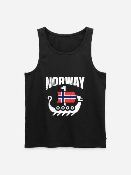 Norwegen - Männer Premium Bio Tank Top - Schwarz