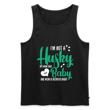 Husky - Débardeur bio Premium Homme - noir - Devant - Michal (187cm)