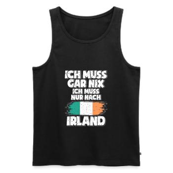 Irland - Männer Premium Bio Tank Top - Schwarz - Vorne - Michal (187cm)
